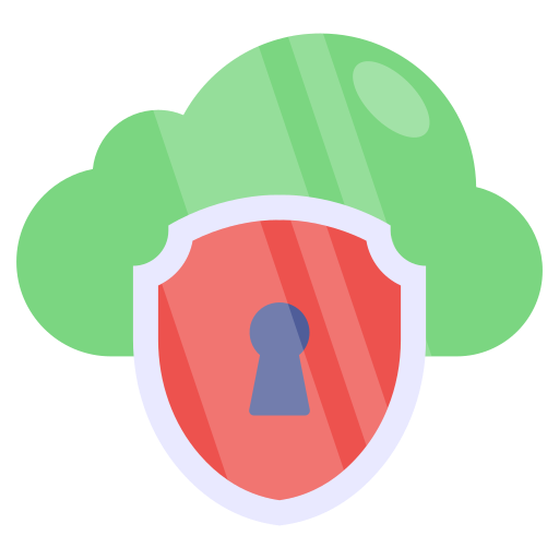 protección en la nube icono gratis