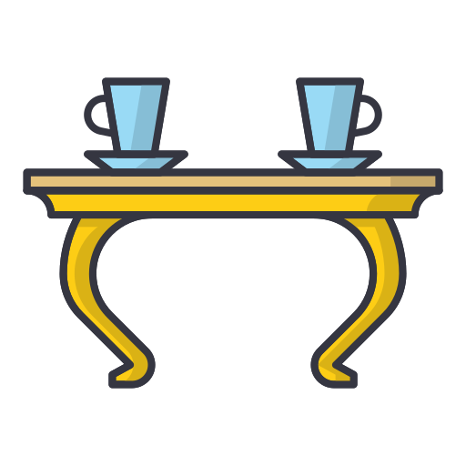 mesa de café icono gratis