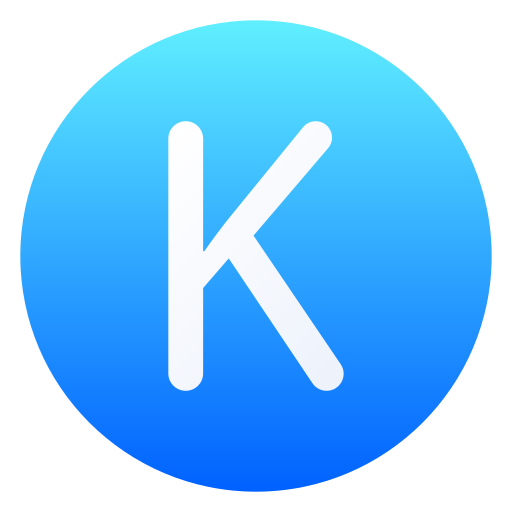 Kappa Generic gradient fill icon