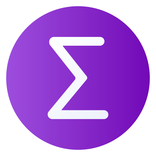 Sigma Generic gradient fill icon