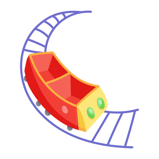 Roller coaster - Free entertainment icons