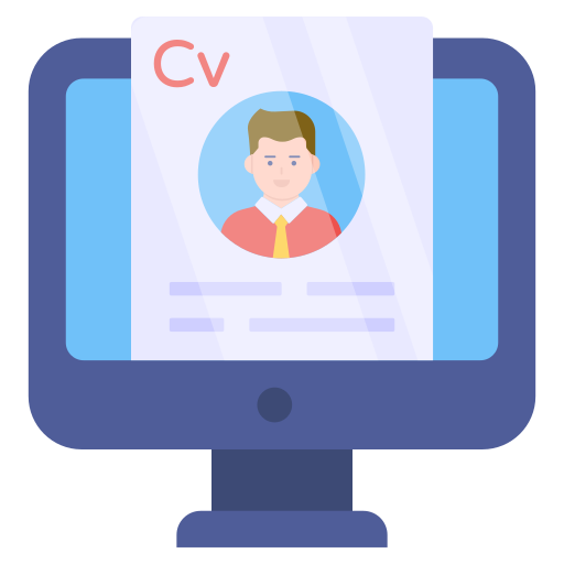 cv en línea icono gratis