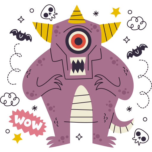 monstruo gratis sticker