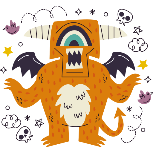 monstruo gratis sticker