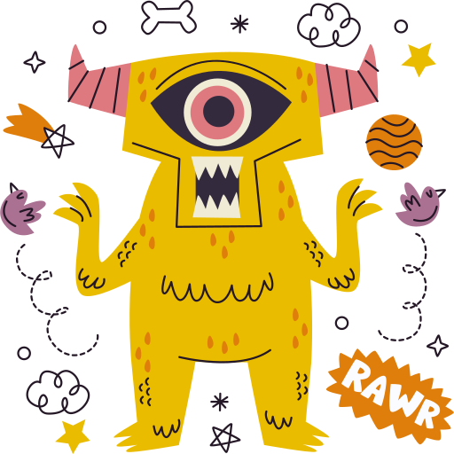 Monster Stickers - Free smileys Stickers