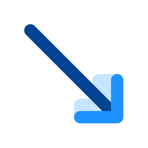 pfeil nach unten kostenlos Icon