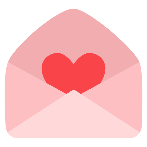 carta de amor icono gratis