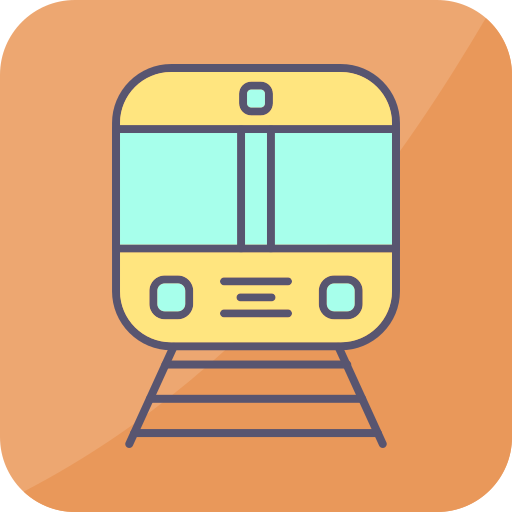 Train Generic color lineal-color icon