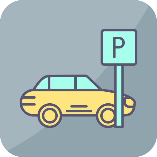 estacionamiento de autos icono gratis