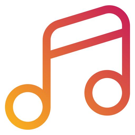 Music Generic gradient outline icon