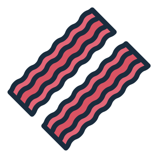 Bacon Strip Generic color lineal-color icon