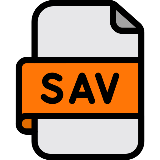 archivo sav icono gratis