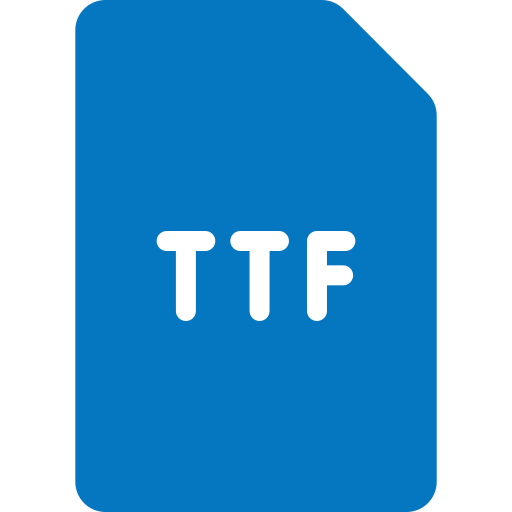 archivo ttf icono gratis