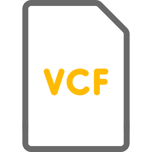 Vcf file free icon Vcf file free icon