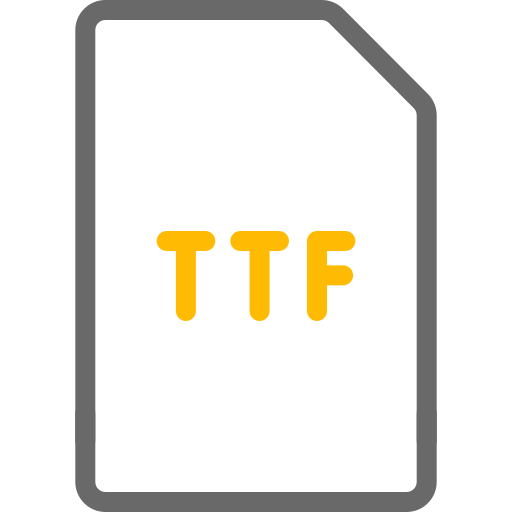 archivo ttf icono gratis