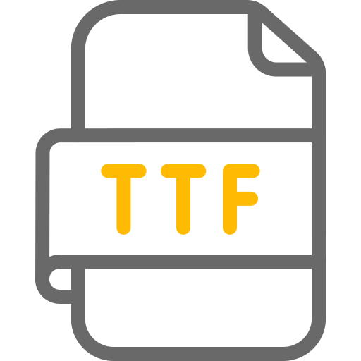 archivo ttf icono gratis