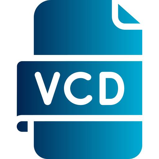 Vcd file Generic gradient fill icon