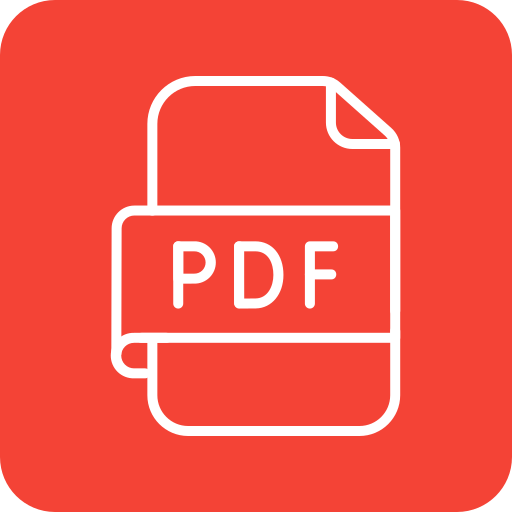 PDF File Generic color fill icon