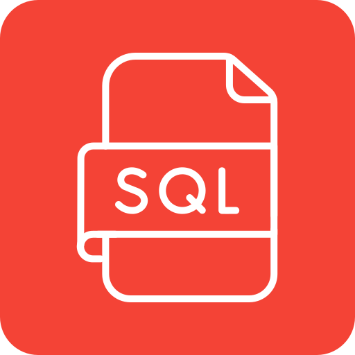 Sql file Generic color fill icon