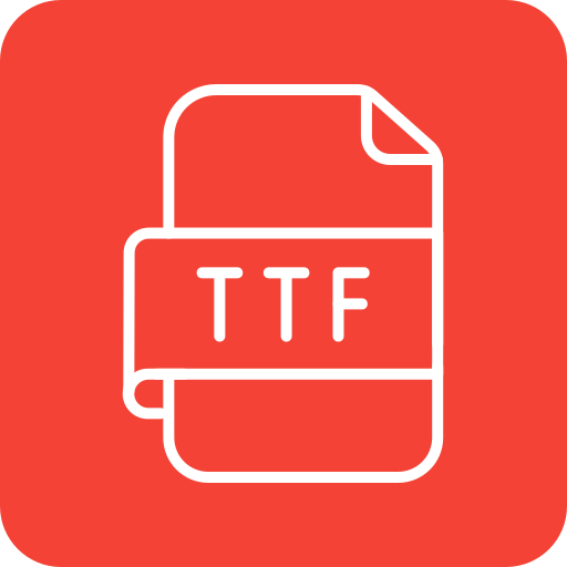 archivo ttf icono gratis