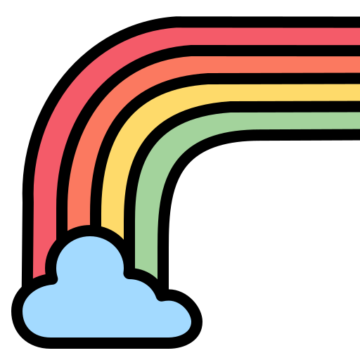 arco iris icono gratis