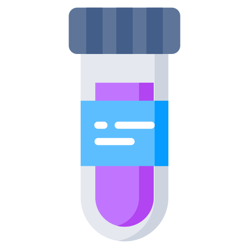 Sample tube Generic color fill icon