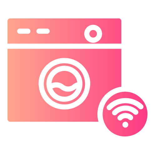 lavadora inteligente icono gratis