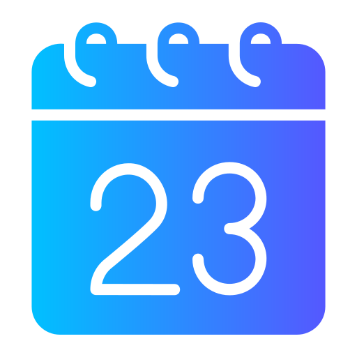 Calendar Generic gradient fill icon