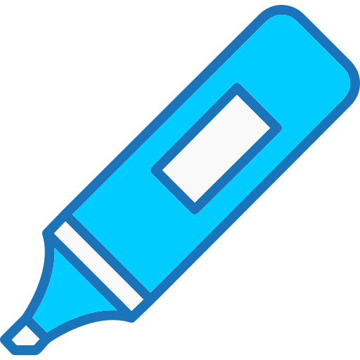 Highlighter Generic color lineal-color icon