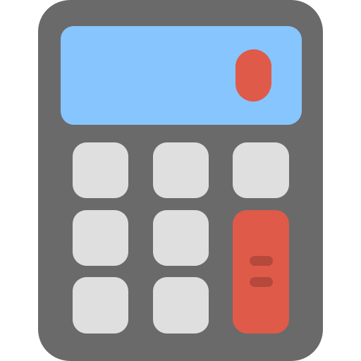 Calculator Generic color fill icon