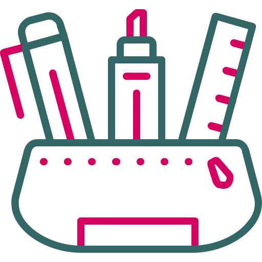 Pencil case free icon