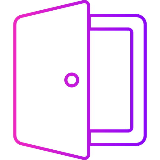 Door Open Generic gradient outline icon