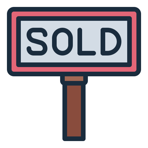 vendido icono gratis