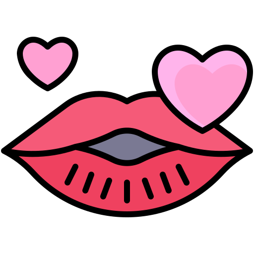 beso icono gratis