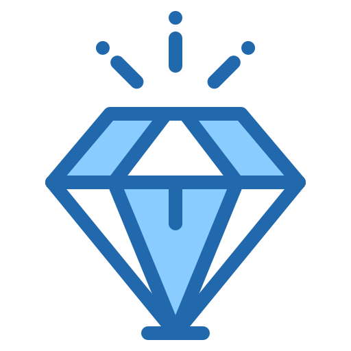 Diamond Generic color lineal-color icon