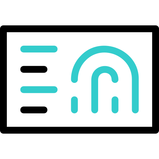 huella dactilar icono gratis