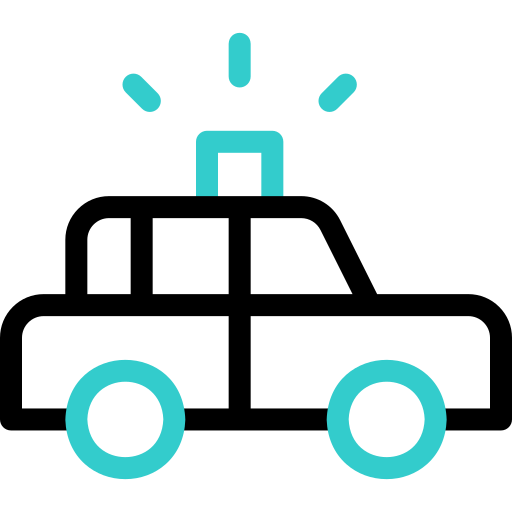 coche de policía icono gratis