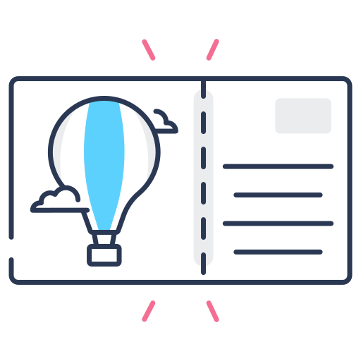 tarjeta postal icono gratis