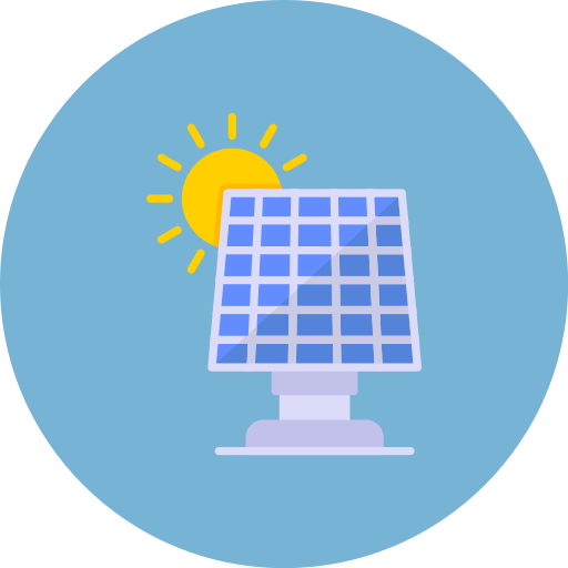 Solar panel Generic color fill icon