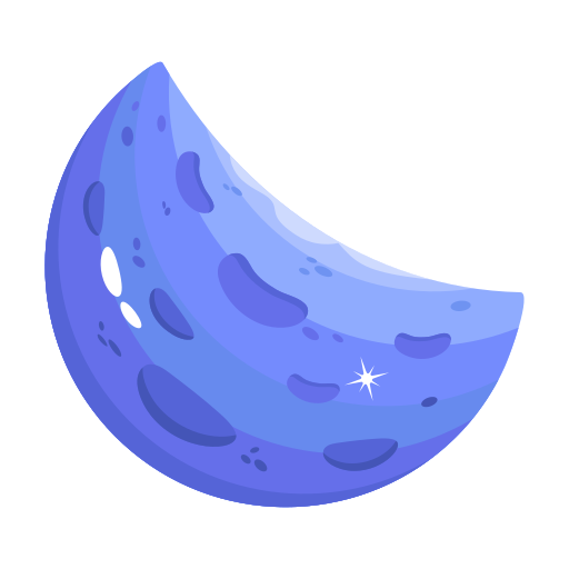 Half Moon Generic Color Fill Icon