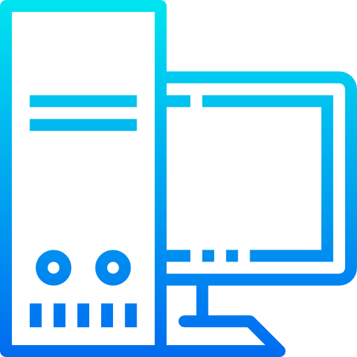 Workstation srip Gradient icon