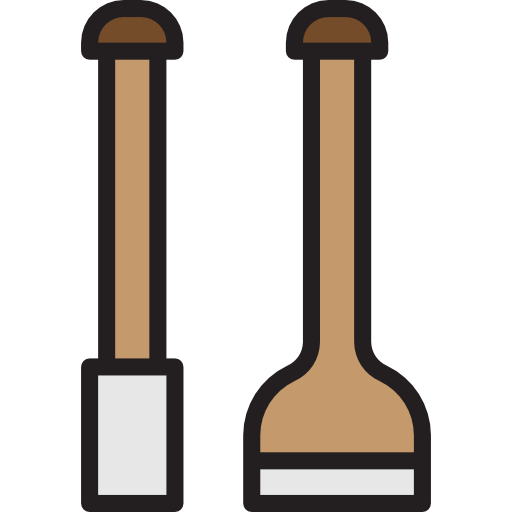 Shovel srip Lineal Color icon