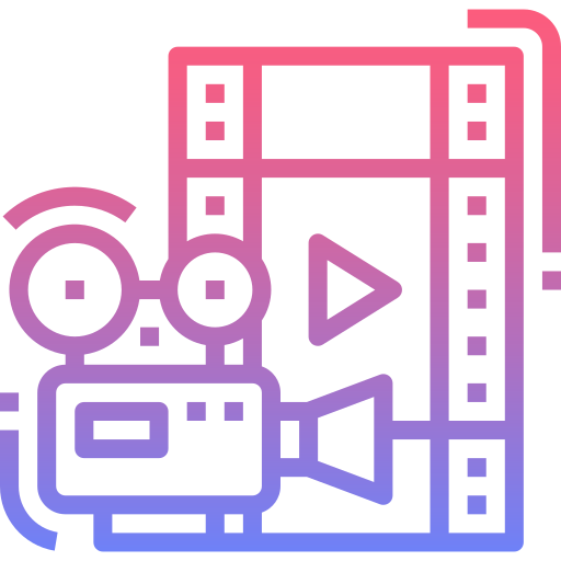 Video camera Nhor Phai Lineal Gradient icon