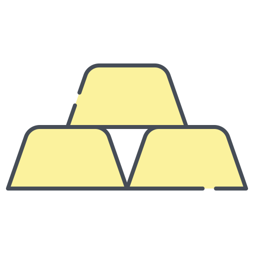 Gold bar Generic color lineal-color icon