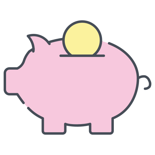Piggy bank free icon