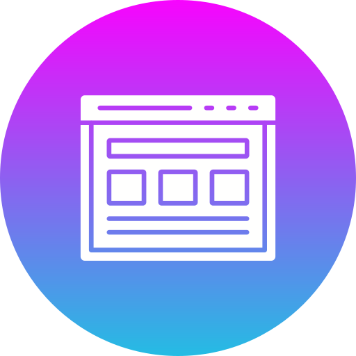 Website Generic gradient fill icon