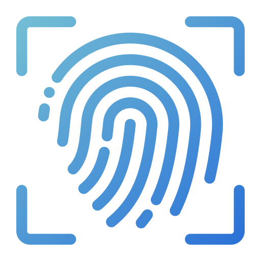 Fingerprint Generic gradient outline icon