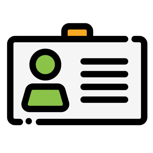 tarjeta de identificación icono gratis