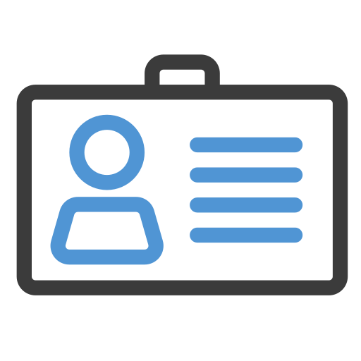 tarjeta de identificación icono gratis