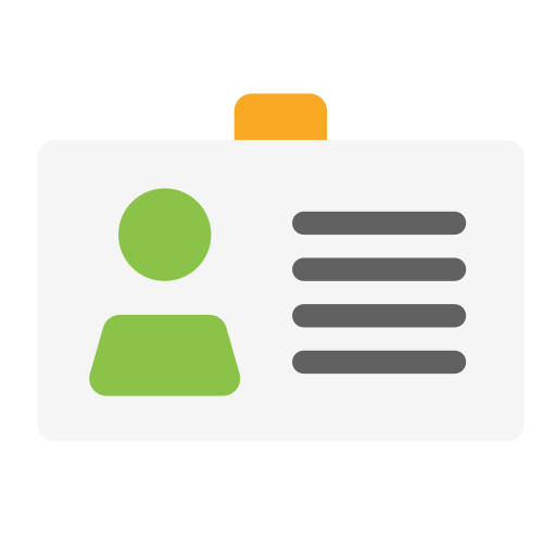 tarjeta de identificación icono gratis